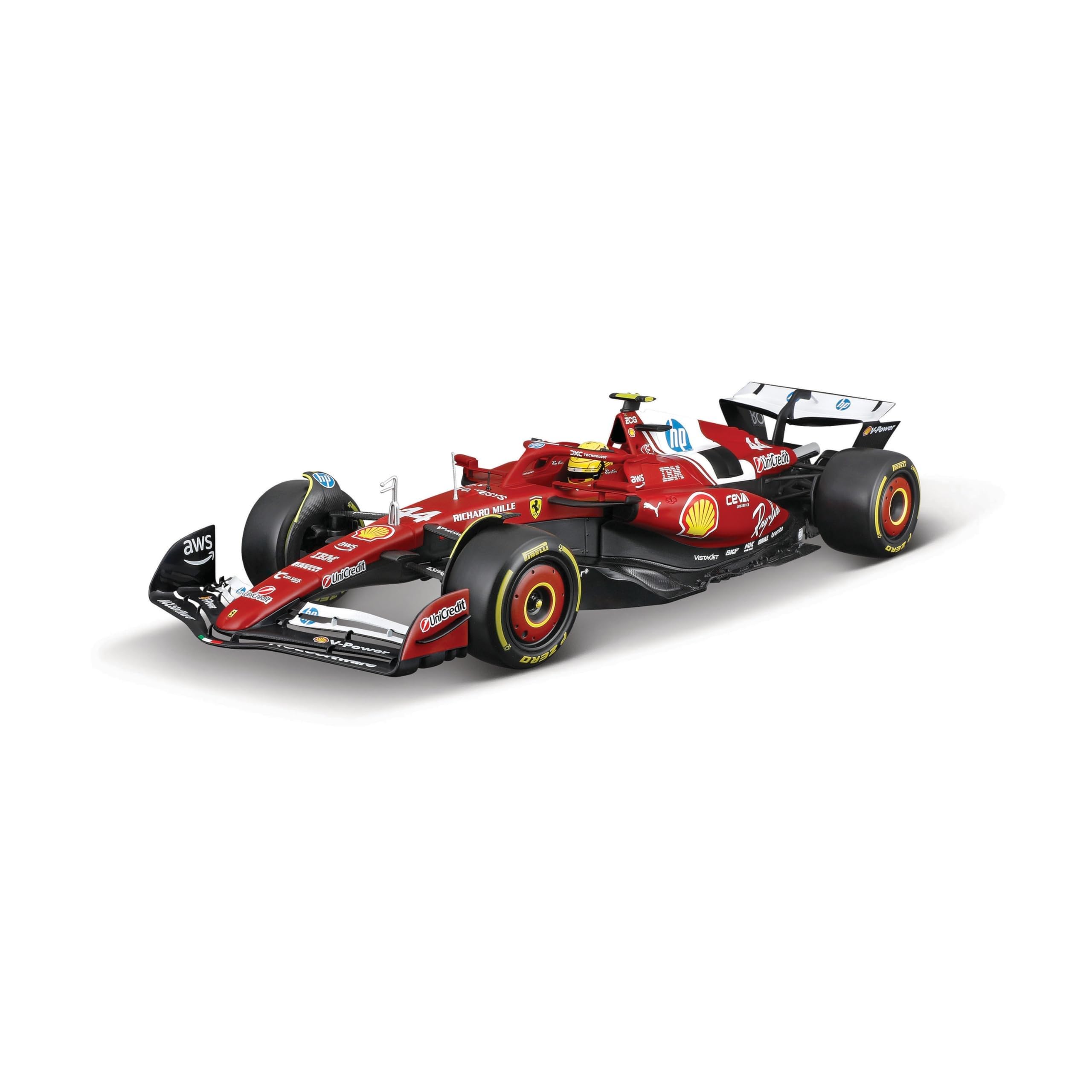 Bburago Ferrari 2025 Season Car — Hamilton #44